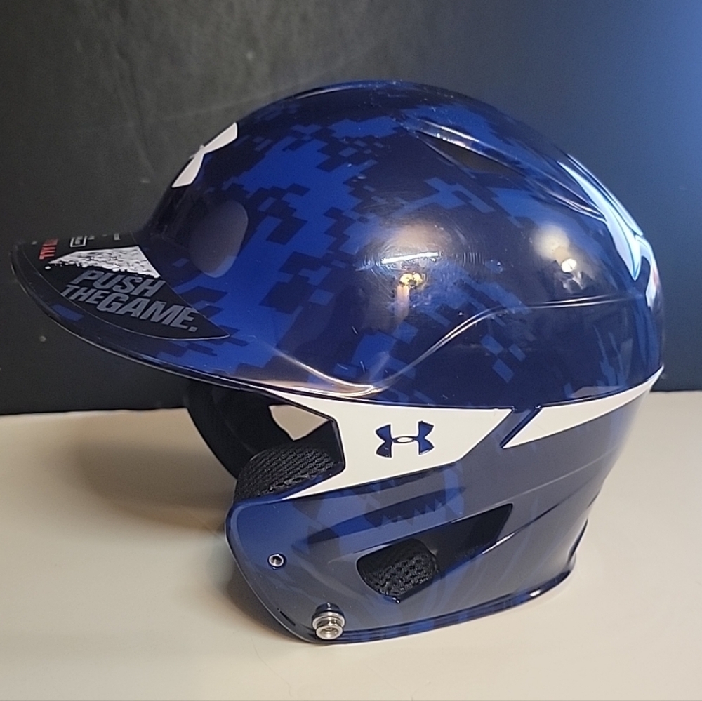Under Armour Blue Camo Batting Helmet 6 1/2 - 7 1/2